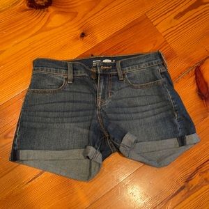 Never worn old navy jean shorts size 0